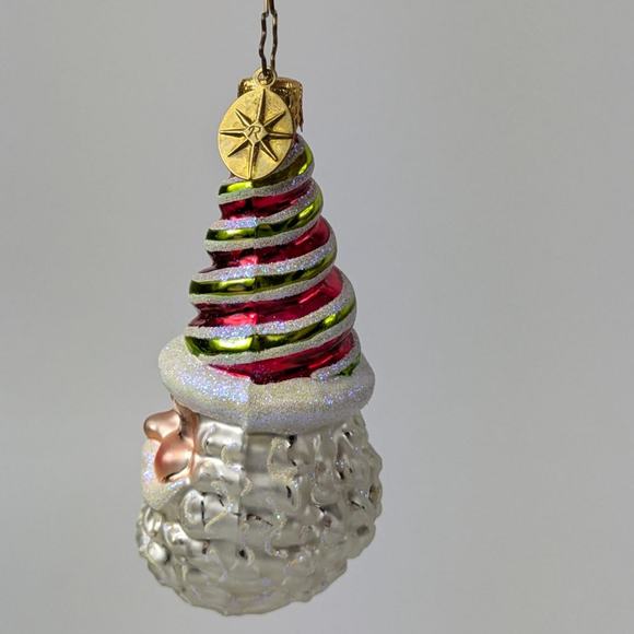 Christopher Radko Glass Christmas Ornament Handcrafted 02 Minty Nick Gem 1010126 - Picture 4 of 8